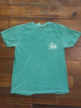 Old Row Golf Gopher Pocket T-Shirt - Medium - Seafoam Green Comfort Colors